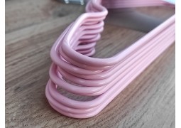 Плечики силиконовые (дл.40см. шир.3,5мм) розовый цвет